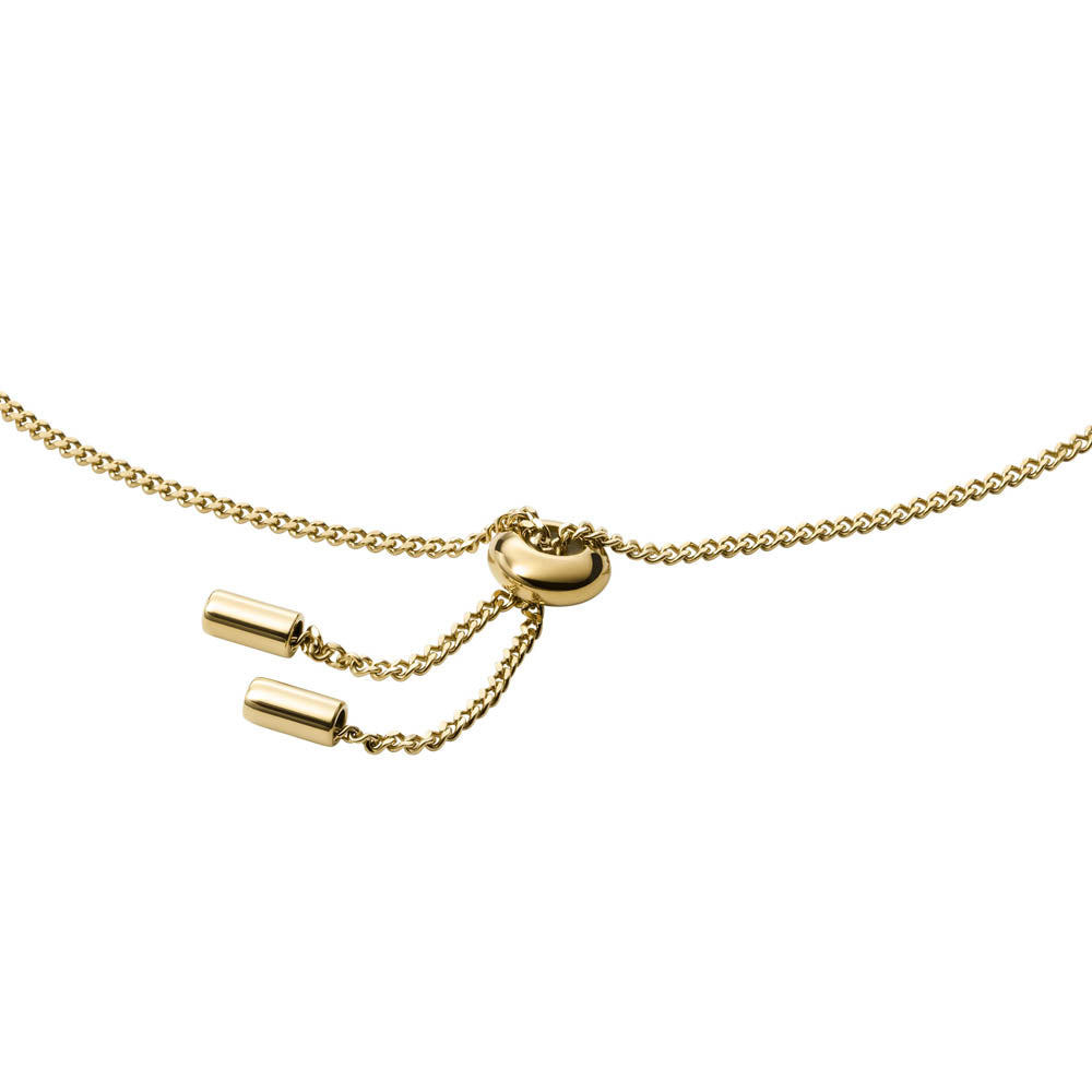 Fossil Drew Bar Bracelet in Yellow Gold Plated Stainless Steel