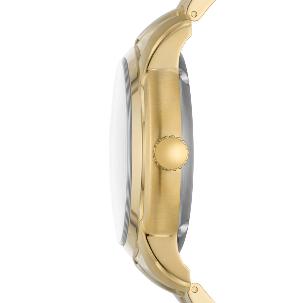Fossil Heritage Automatic ME3232 Men's Wristwatch with Gold Case and Matching Gold Bracelet