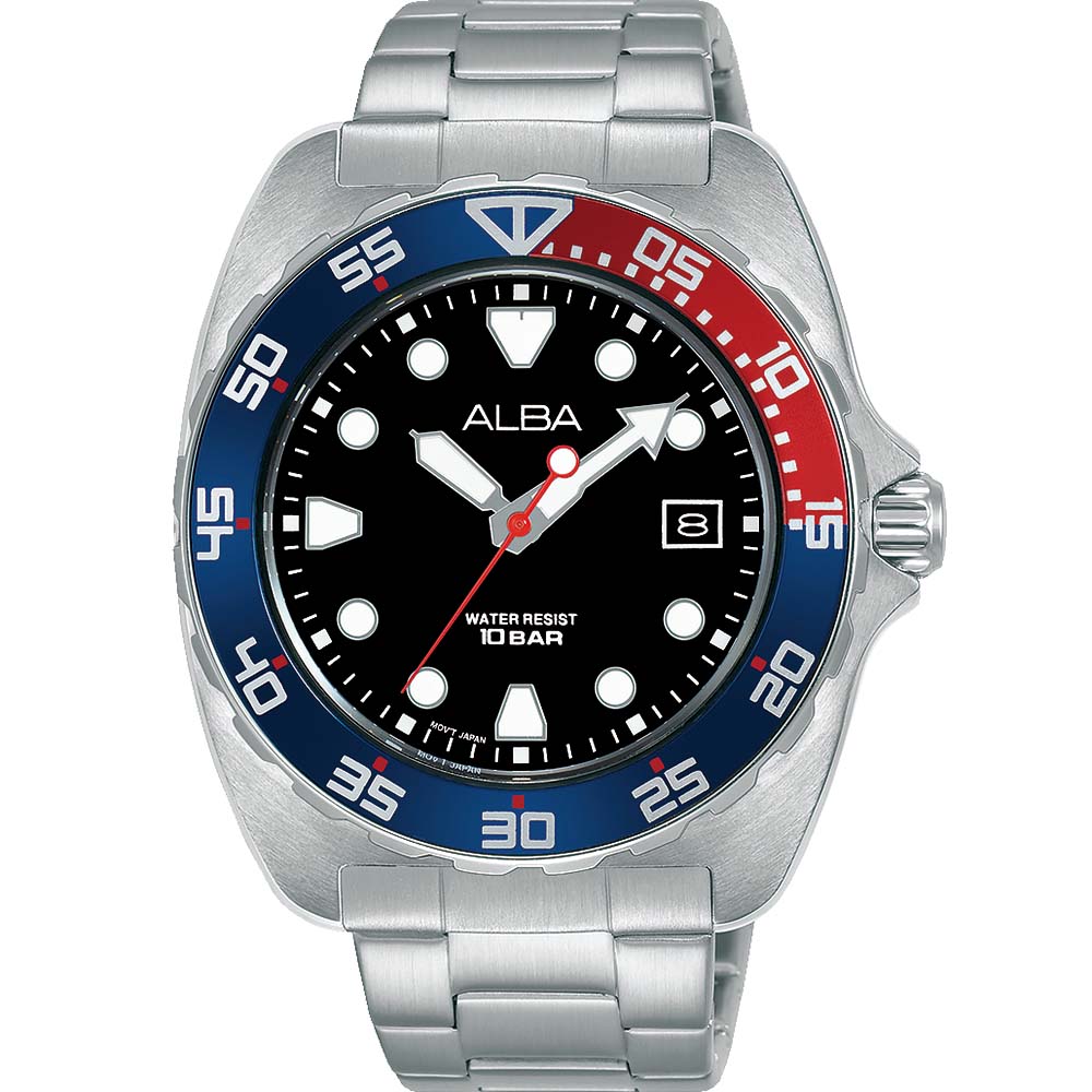 Alba Active Brand New AS9M99X1 Men's Sports Stainless Steel Watch