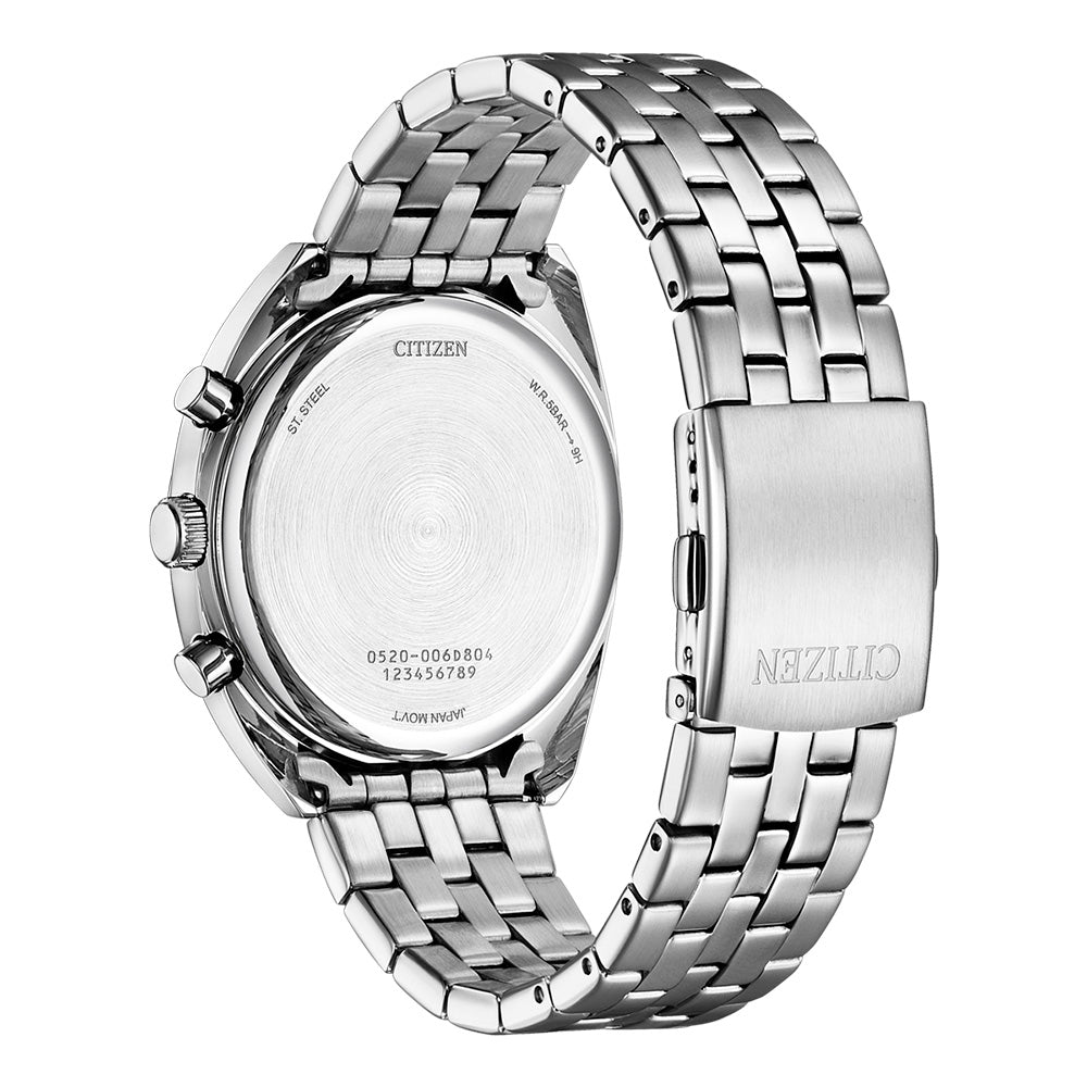 Citizen AN8210-56E Stainless Steel Chronograph Watch with Eco-Drive