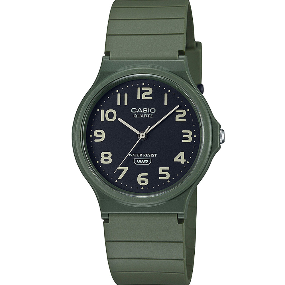 Casio MQ24UC-3B Stylish Green Earth Tone Casual Watch