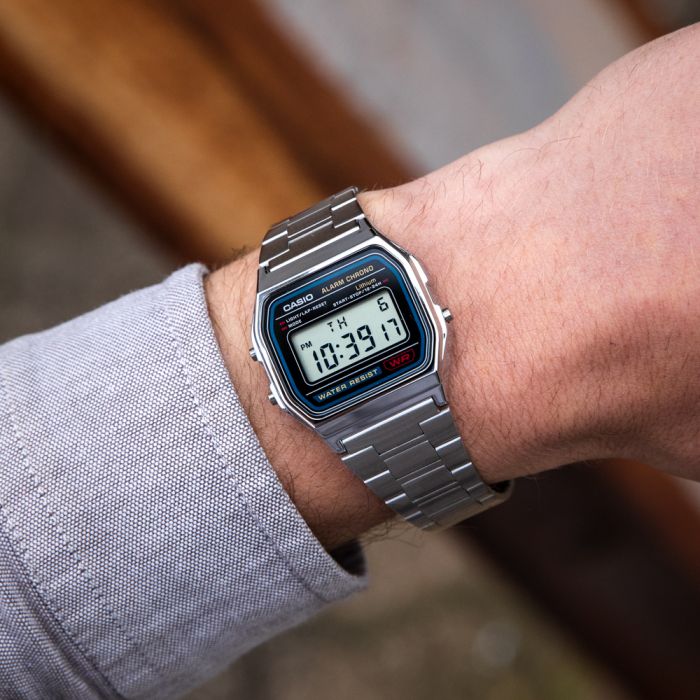Casio Vintage Stainless Steel Digital Watch A158WA-1 for Comfortable and Stylish Wear