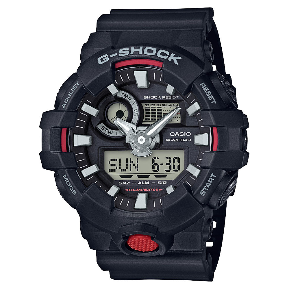 G-Shock GA700-1A World Time Resistant Watch for Adventurous Travelers