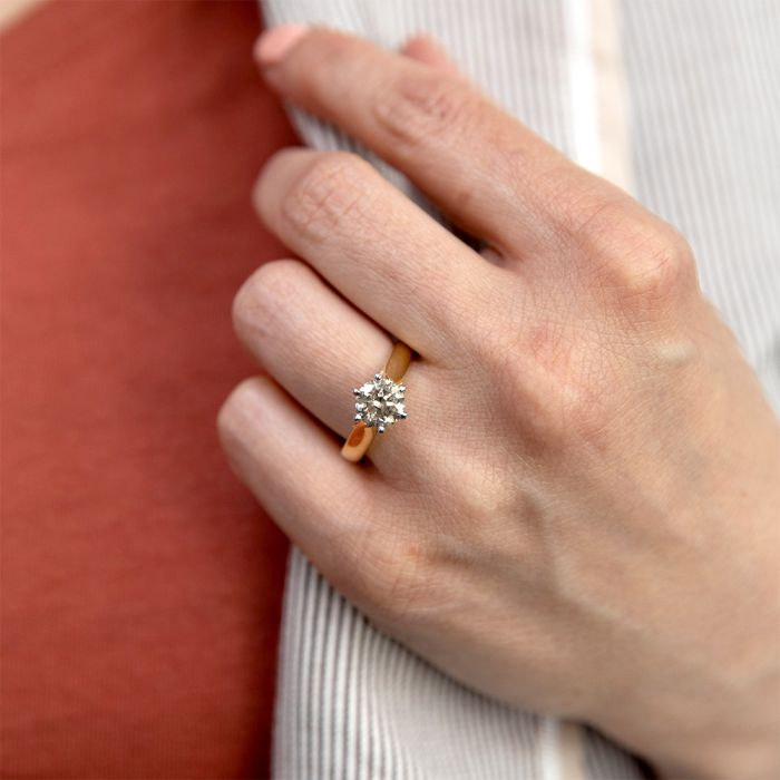 18ct Yellow Gold 1.5 Carat Solitaire Ring Featuring Australian-Mined Diamond