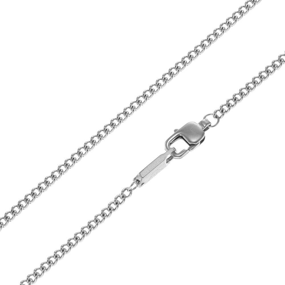 Emporio Armani Stainless Steel Essential Logo Pendant Necklace with Chain