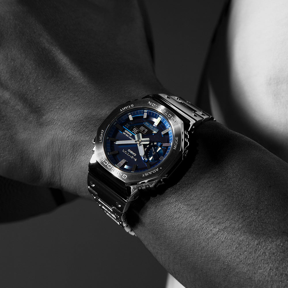 G-Shock GMB2100AD-2AD Full Metal Bluetooth Men's Wristwatch with Colorful Accent