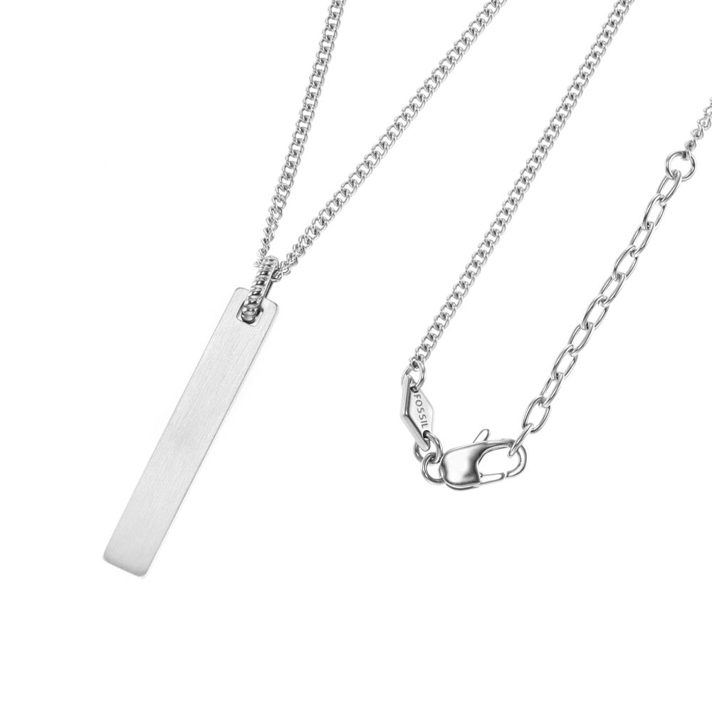 Fossil Stainless Steel Chain - Accompanied Drew Pendant for Jewelry Lovers