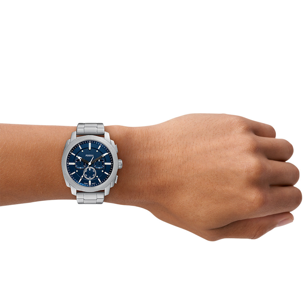 Fossil Machine FS6096 Stainless Steel Chronograph Watch with 44mm Case