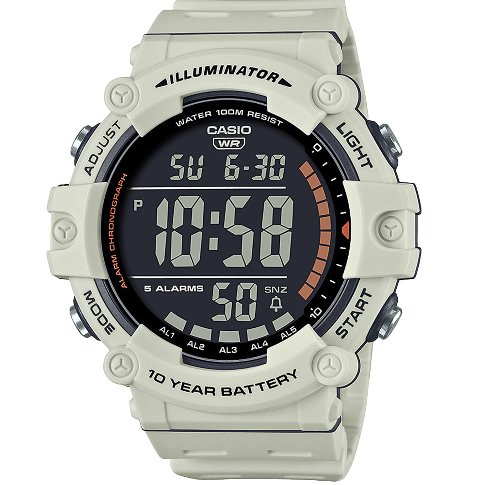 Casio AE1500WH-8B2 Wide Screen Digital Wristwatch with Long-Lasting Battery