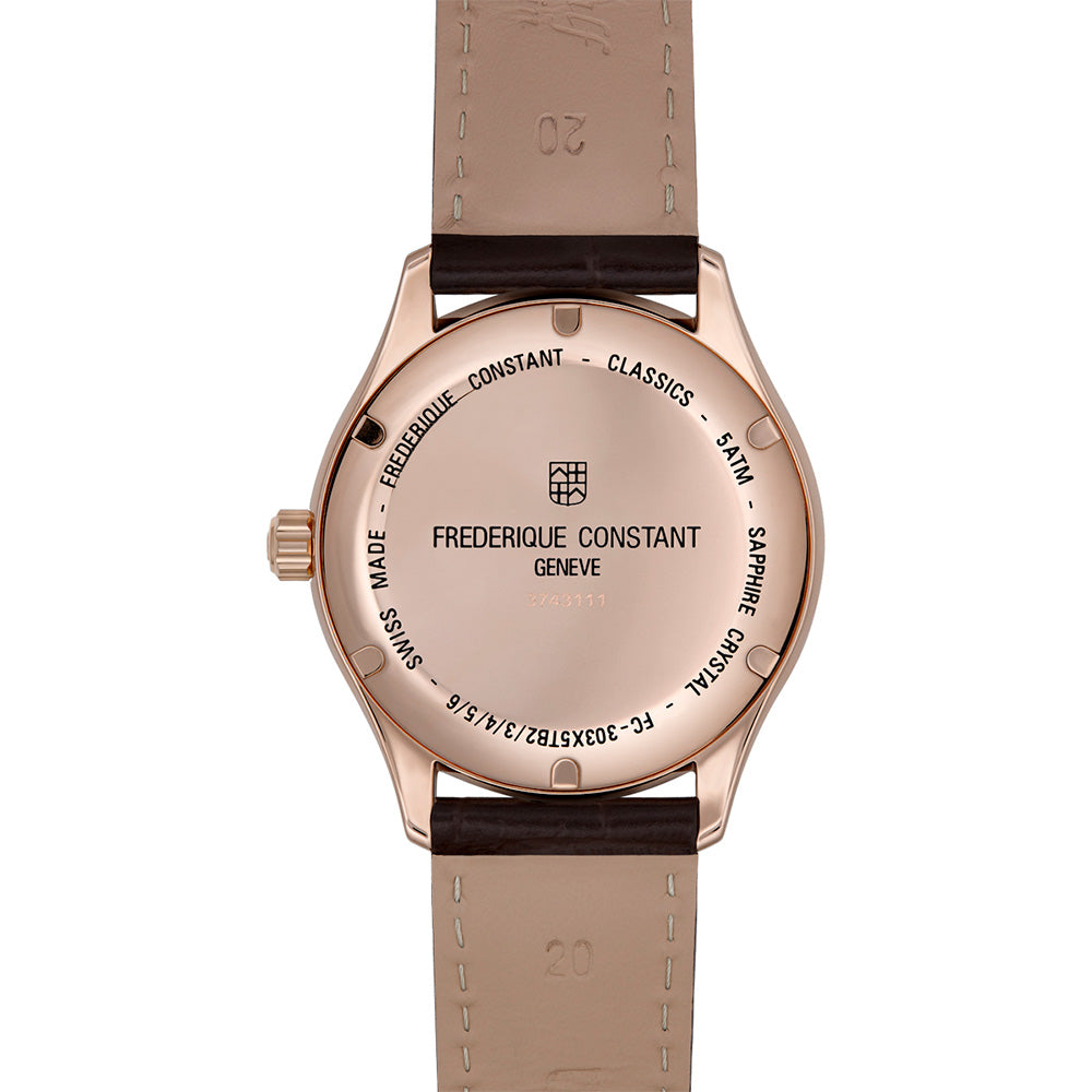 Frederique Constant 40mm Rose Gold Tone FC303MC5B4 Automatic Watch