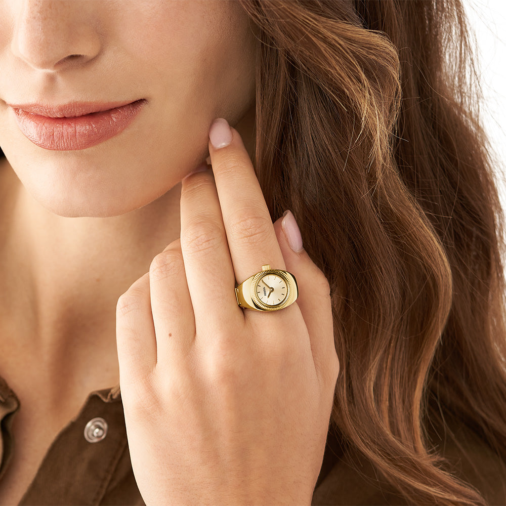 Fossil Stylish Quartz Watch Ring Model ES5246