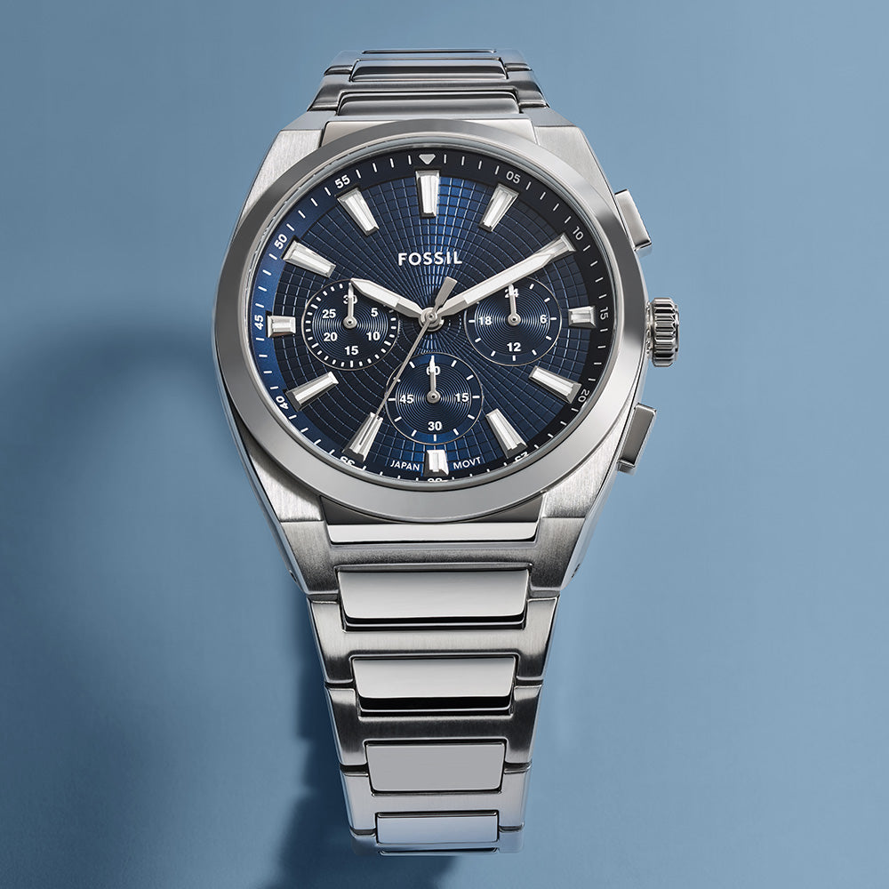 Fossil Everett FS6104 Men's Chronograph Watch with Stylish Design