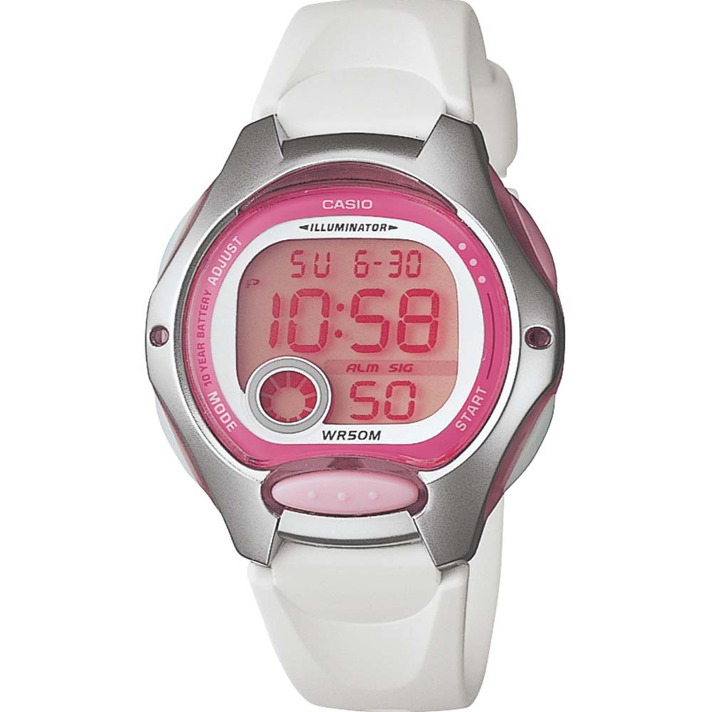 Casio Youth Digital Watch Model LW200-7A in Stylish White