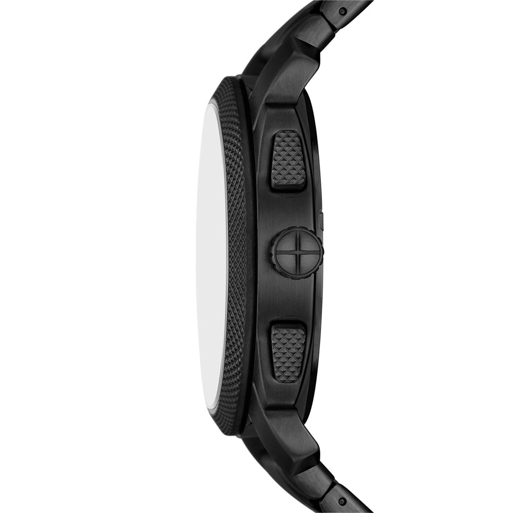 Fossil Machine FS6097 Stylish Black IP Chronograph Watch with 44mm Case