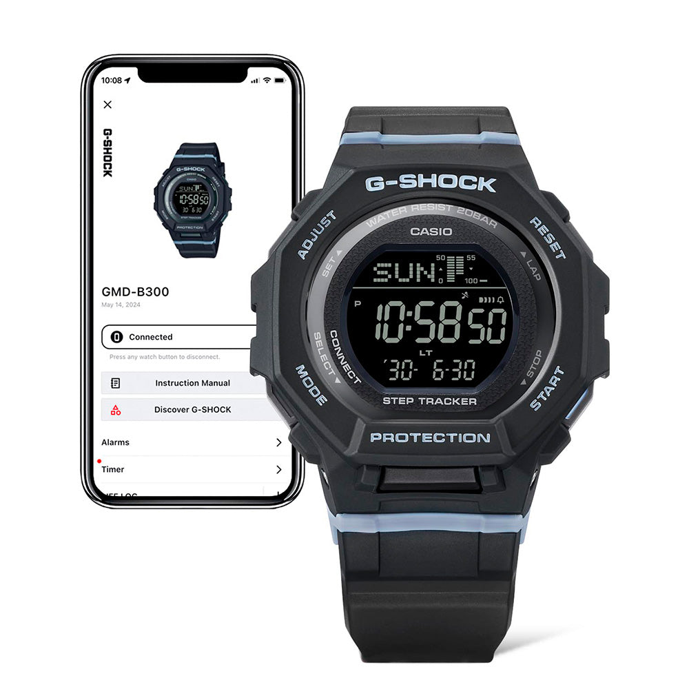 G-Shock GMDB300-1D G-SQUAD Bluetooth Watch for Active Women