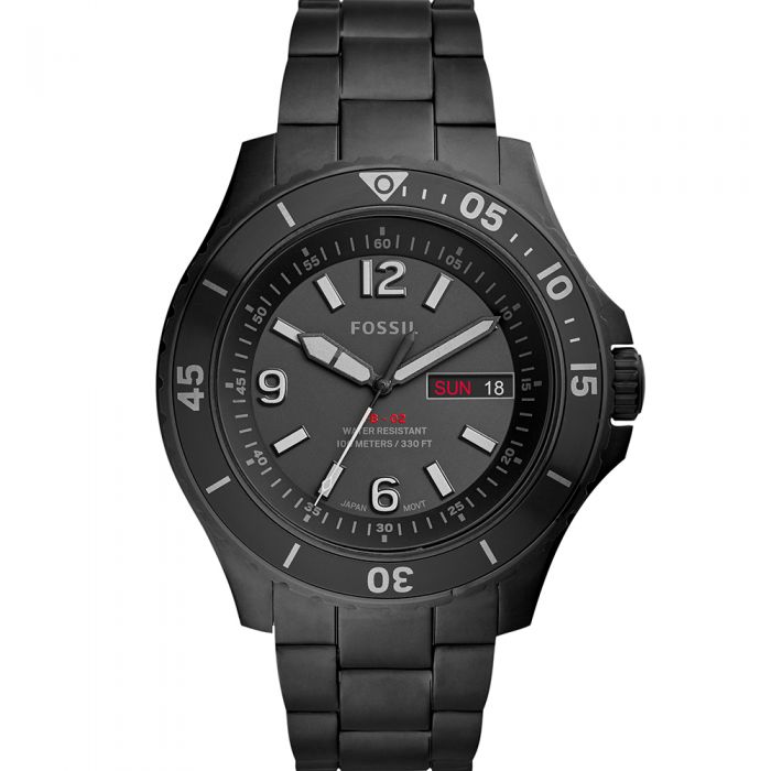 Fossil FB-02 FS5688 Classic Stainless Steel Men's Day & Date Watch