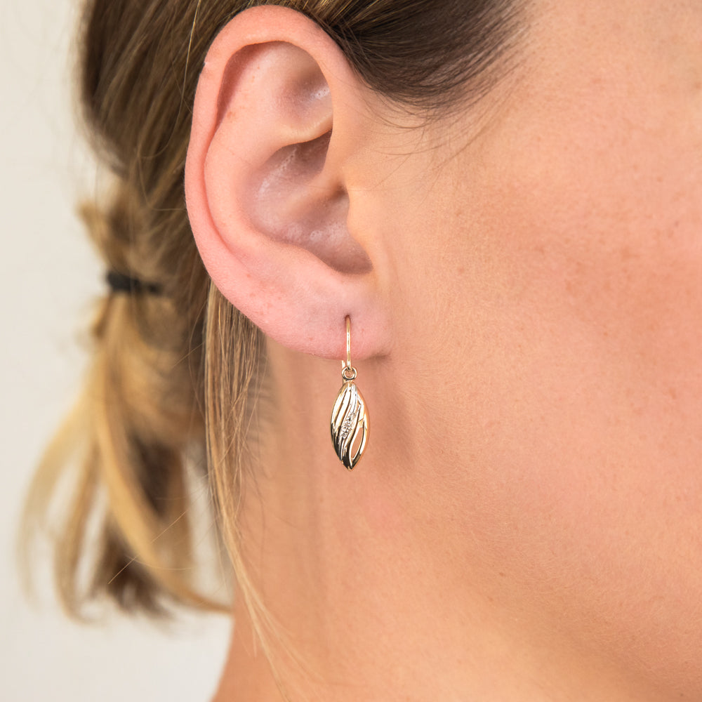 Exquisite 9ct Yellow Gold Diamond Drop Earrings for Every Occasion