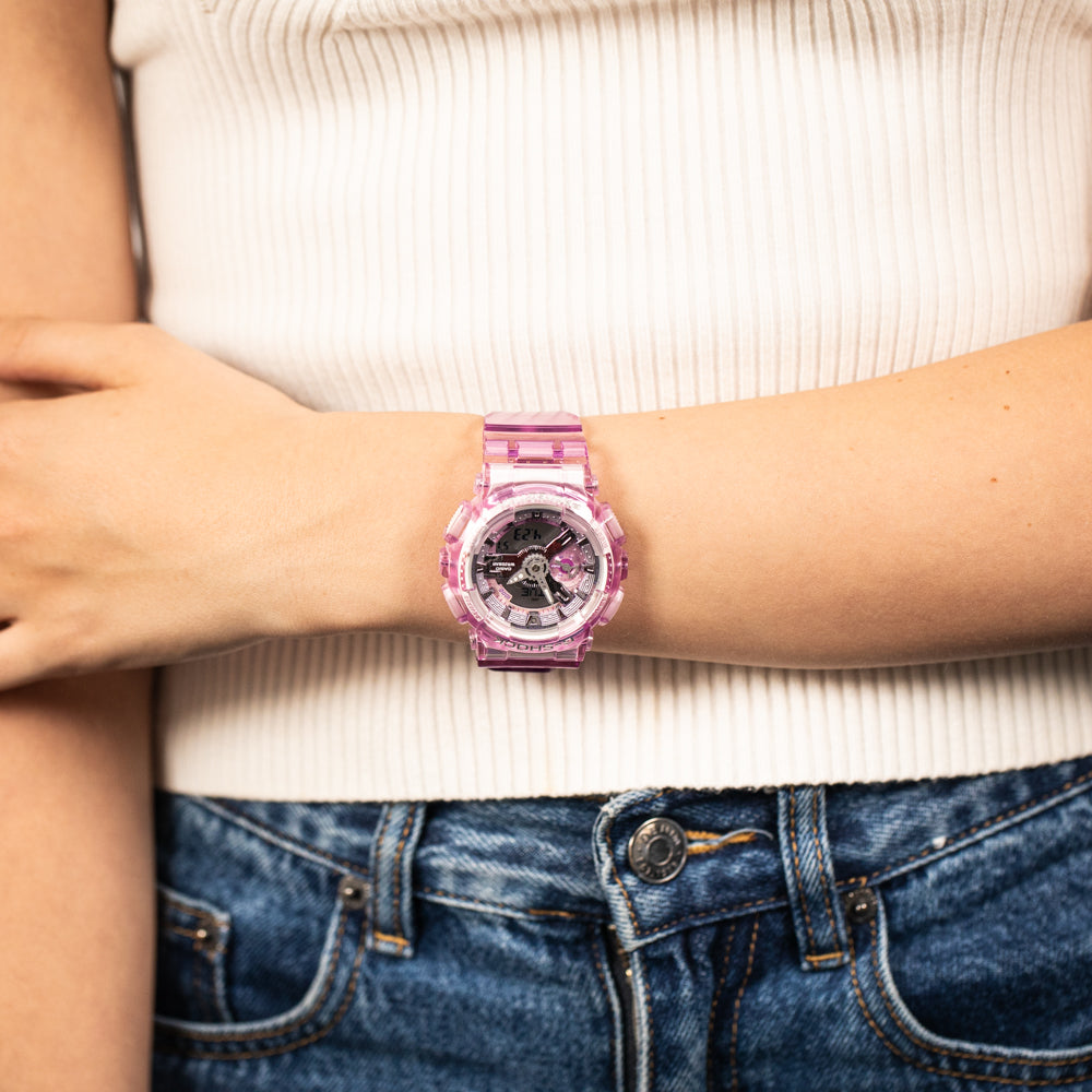 G-Shock GMAS110VW-4A Pink Watch with Virtual World Color Scheme