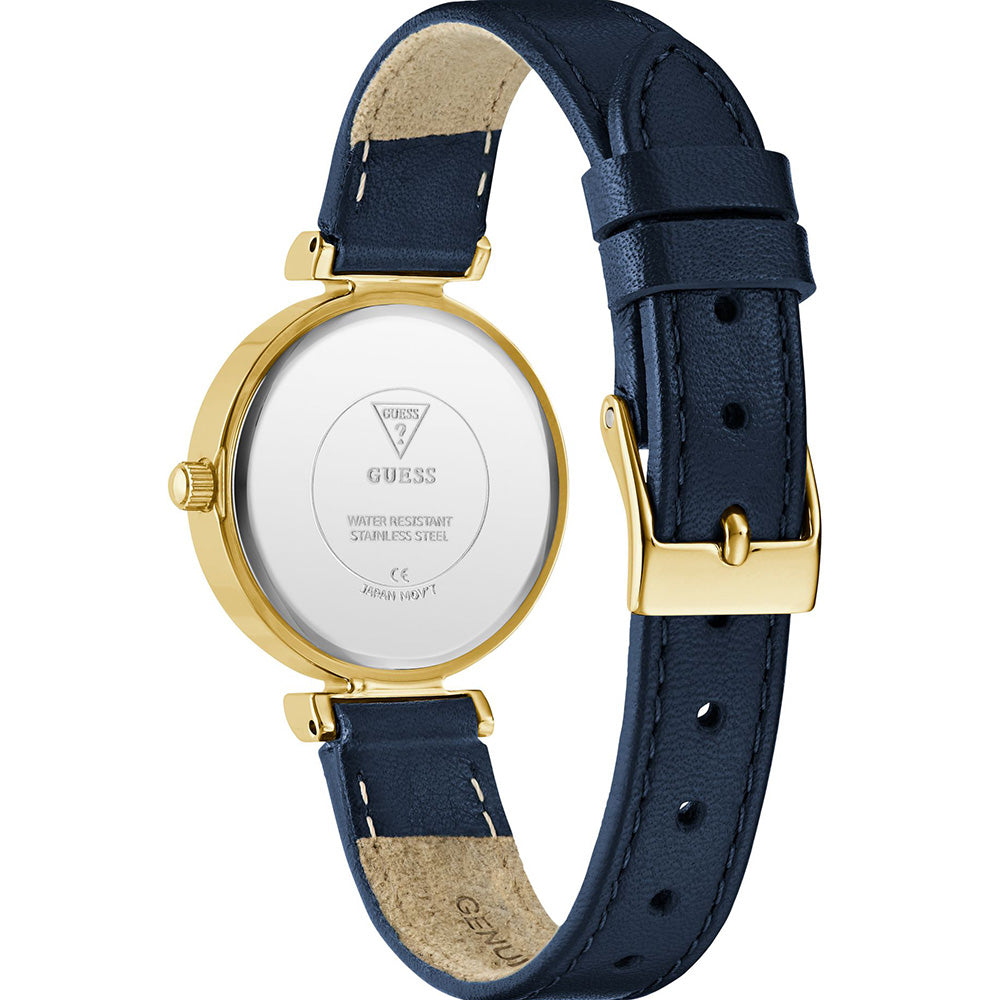 Guess Brand Array Series GW0614L5 Men's Leather Strap Wristwatch