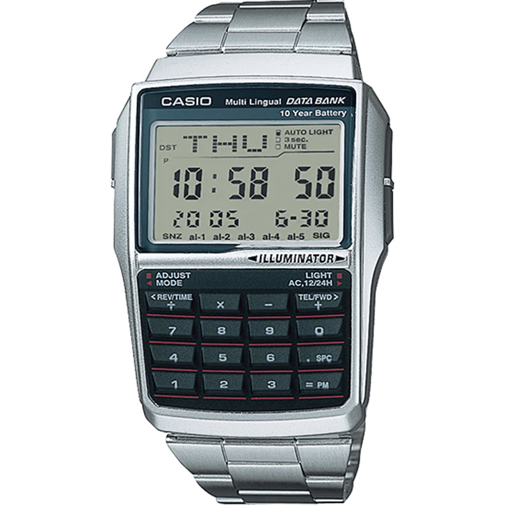 Casio DBC32D-1 Calculator Watch with Multiple Functions and LED Backlight