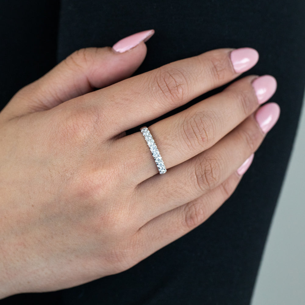 Exquisite 1/2 Carat Flawless - Cut Platinum Diamond Eternity Wedding Band