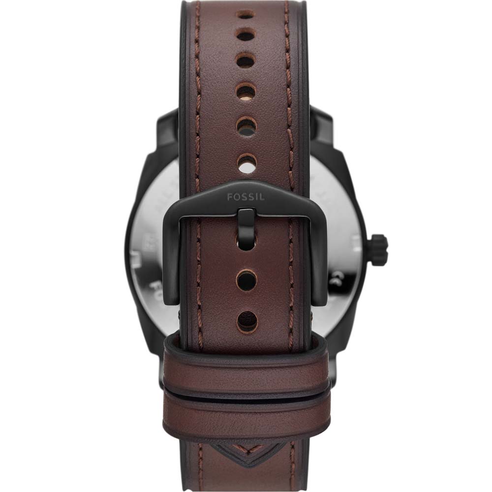 Fossil Men's Brown Leather Machine Watch FS5901