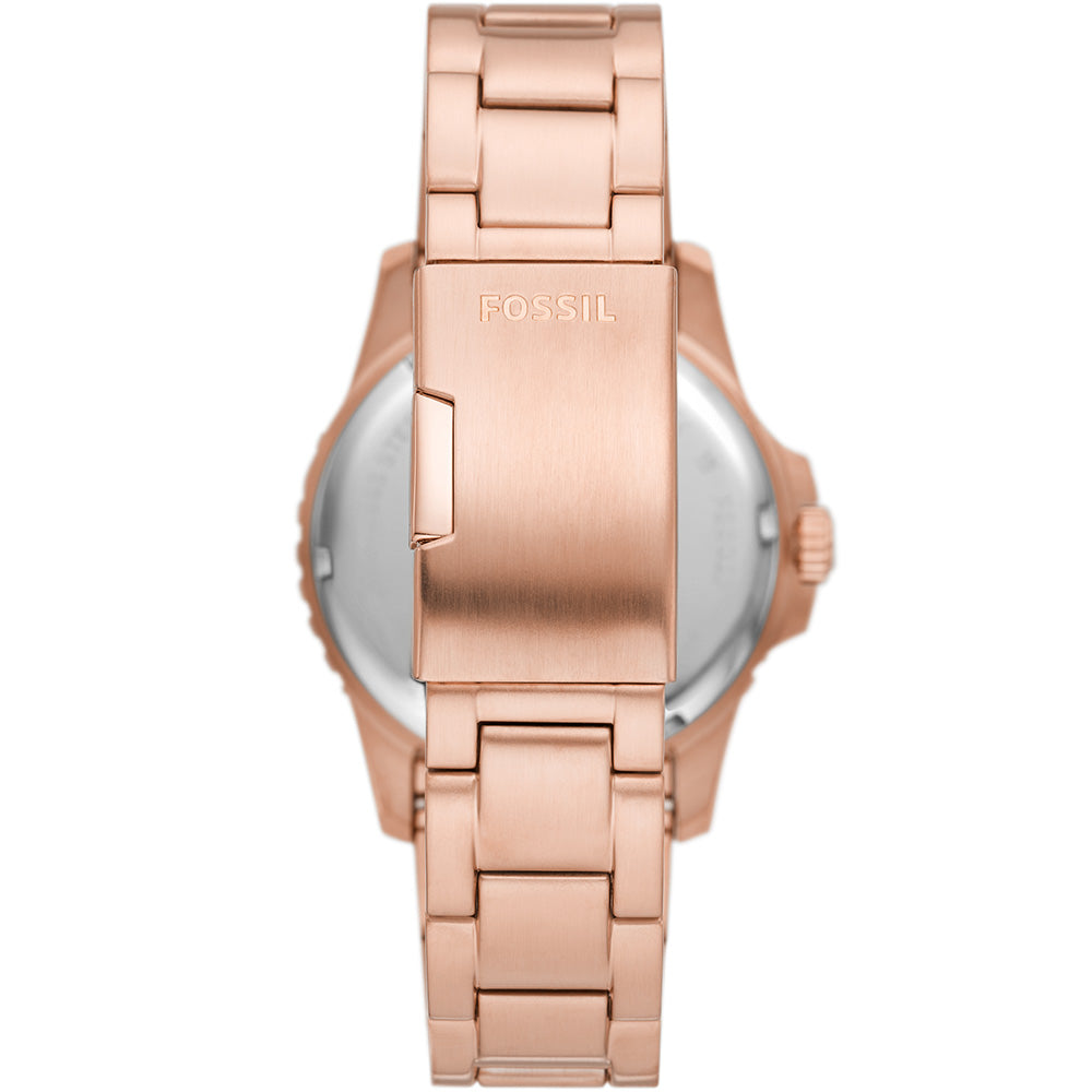 Fossil Elegant Rose Gold FS6027 Watch with Distinctive Bezel