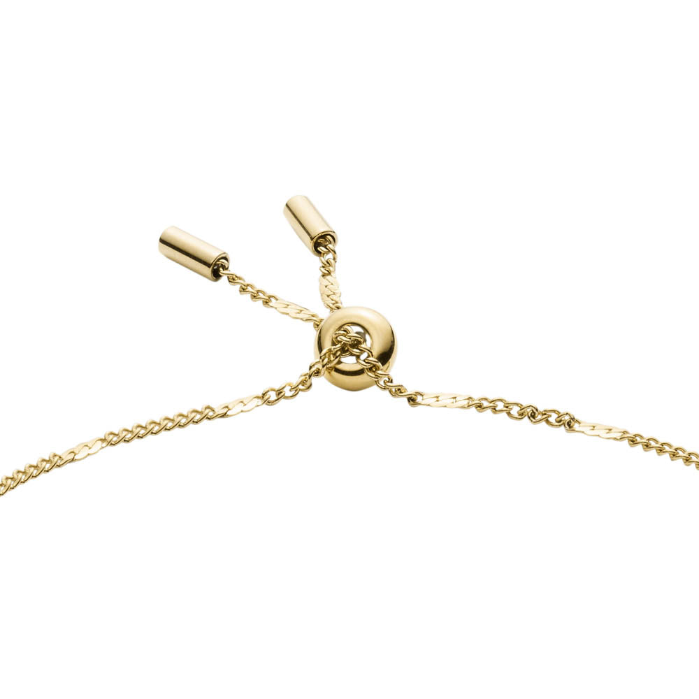 Fossil Drew Heart Bracelet in Yellow Gold Plated Stainless Steel