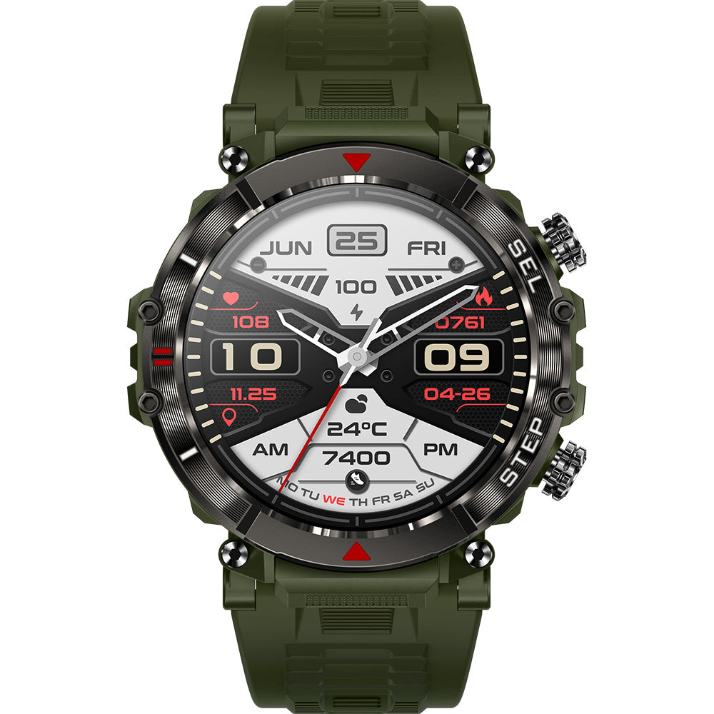 Active Pro Call+ XL Grey Smart Watch with 3 Interchangeable Bands