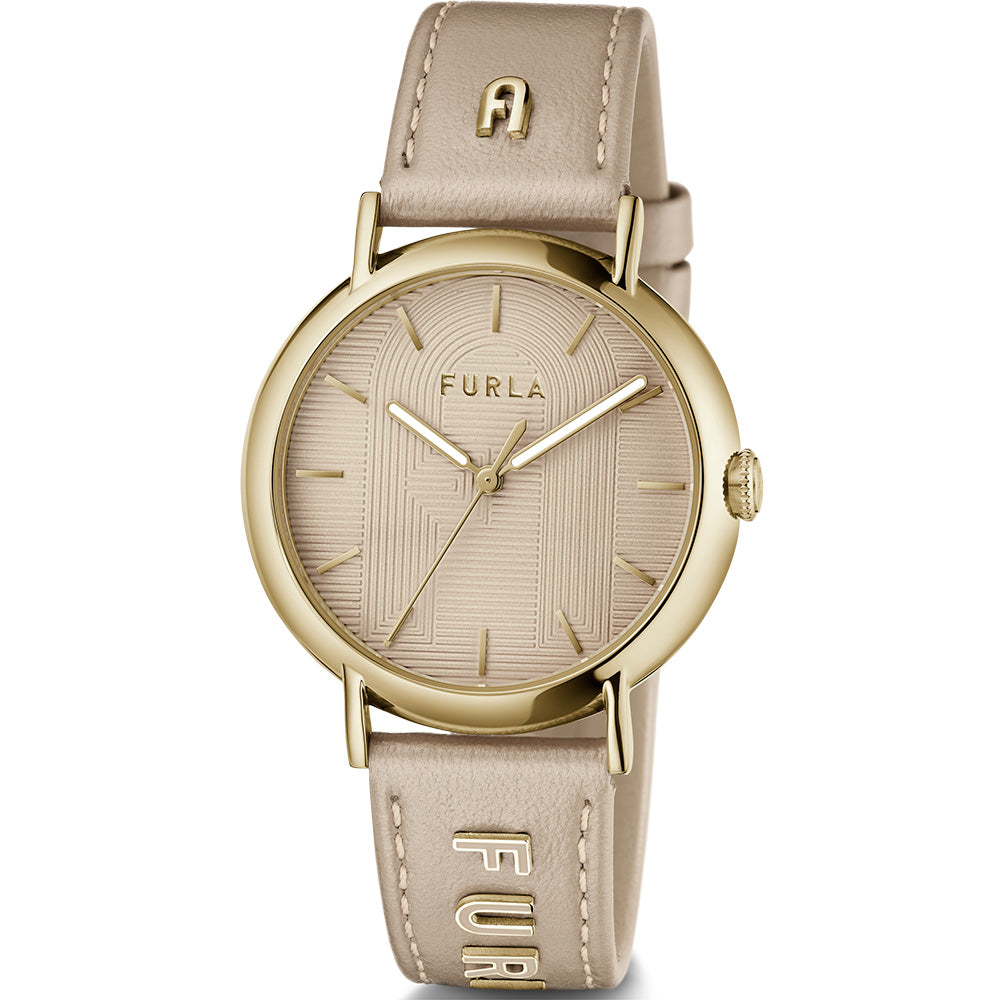 Furla Women's Elegant Easy Shape WW00023022L2 Two-Tone Champagne and Gold Watch