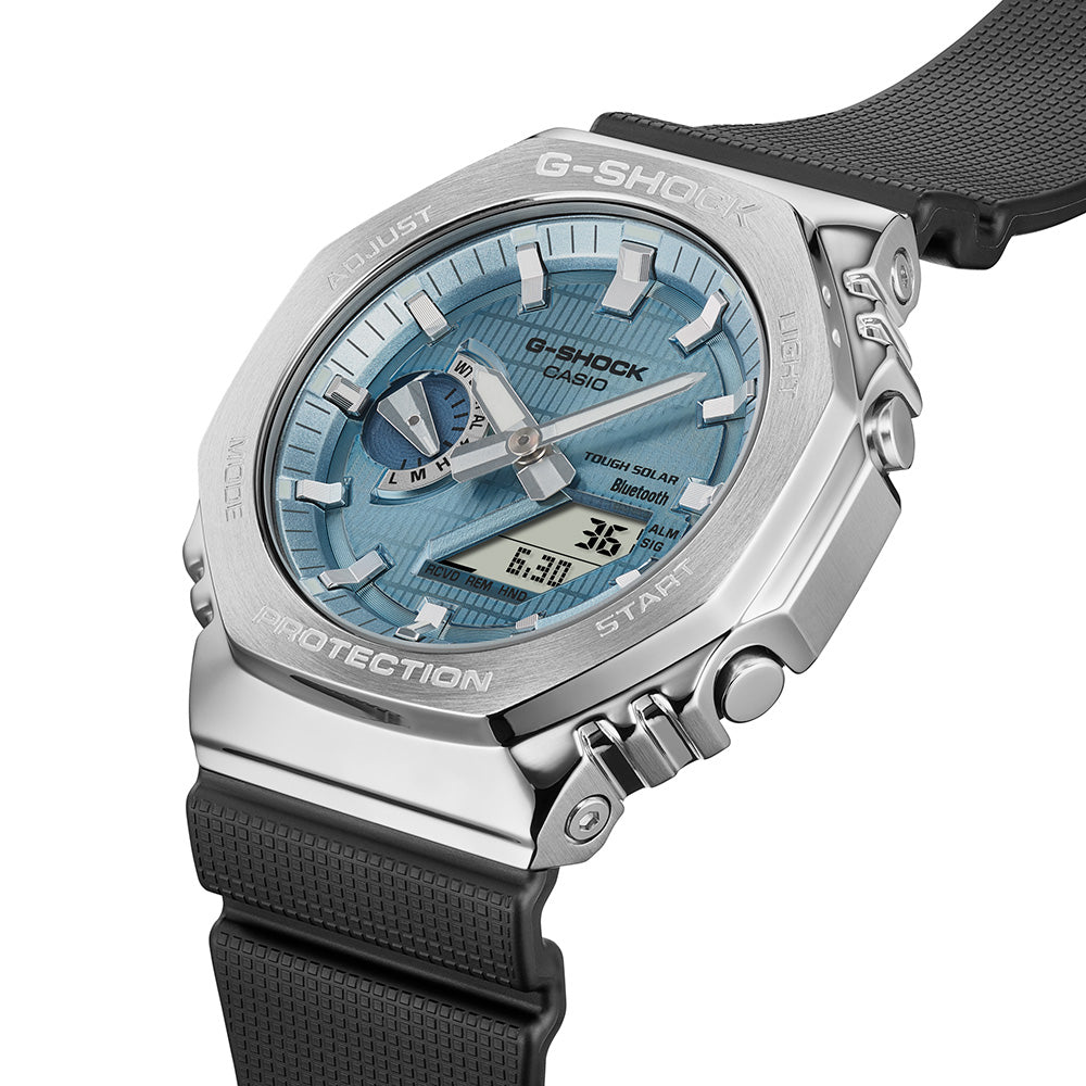 G-Shock GBM2100A-1A2 Bluetooth 'CasiOak' with Metal Cover