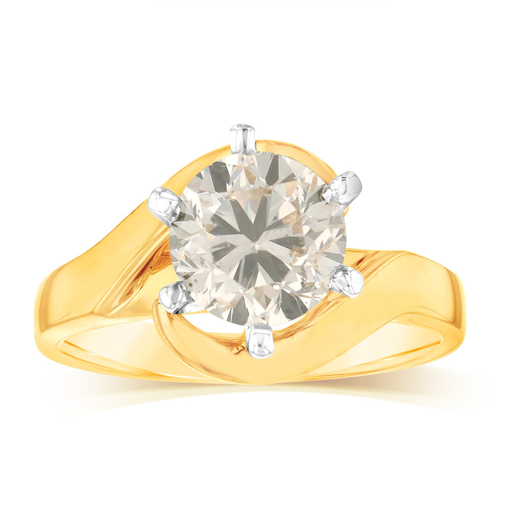 2-Carat Australian Diamond Solitaire in 18ct Rich Yellow Gold