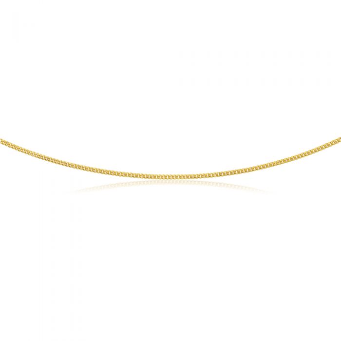 60 Gauge 50cm 9ct Gold Filled Curb Chain for Everyday Style