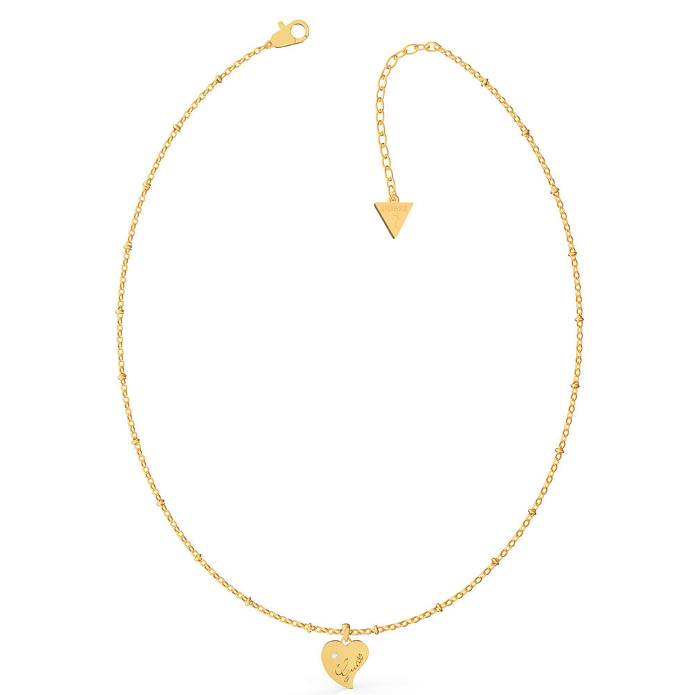GUESS Gold Plated 42 - 45cm Heart - Shaped Fashion Necklace