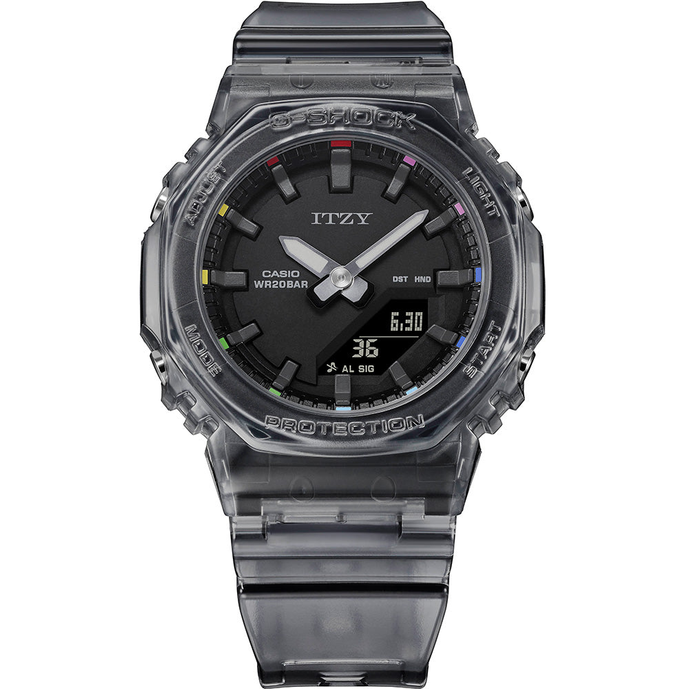 G-Shock ITZY Collaboration Sleek Digital Watch GMA - P2100ZY - 1A