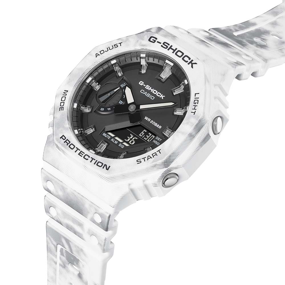 G-Shock GAE2100GC-7A Snow Camo Grunge Style Watch
