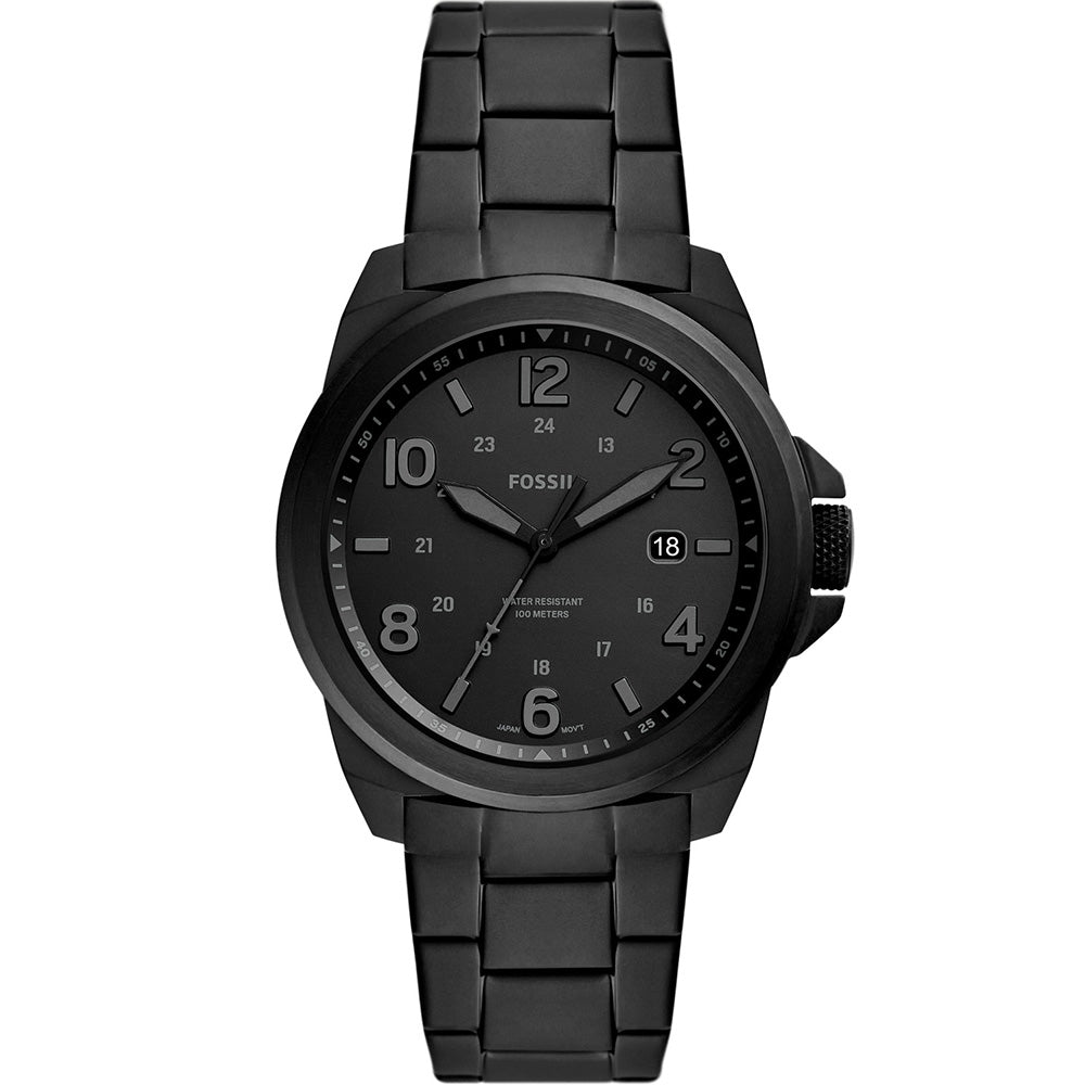 Fossil Men's Black Stainless Steel Bronson FS5940 Watch