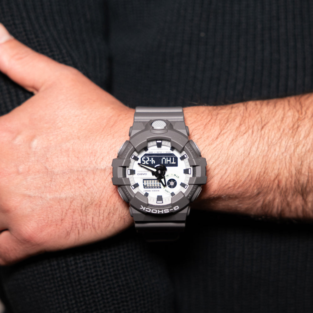 G-Shock GA700HD-8A Stylish Hidden Glow Alarm Watch with Unique Design