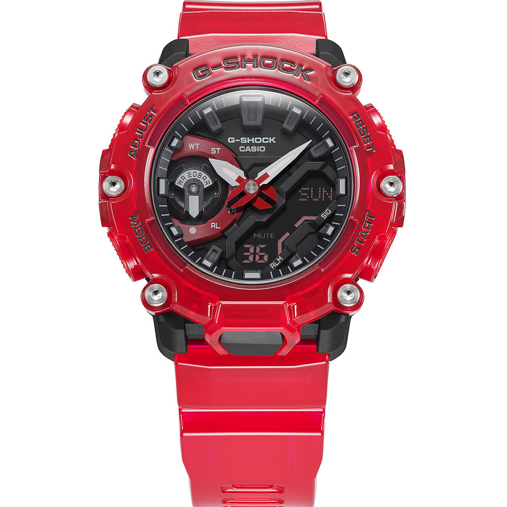 G-Shock GA2200SKL-4A Sound Wave Stylish Red Men's Watch