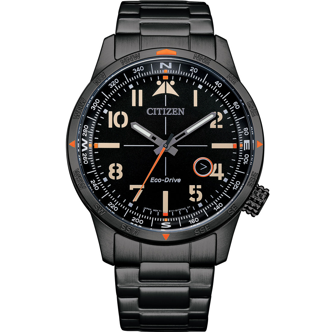 Citizen Aviator-Style Eco-Drive Stainless Steel Watch BM7555-83E