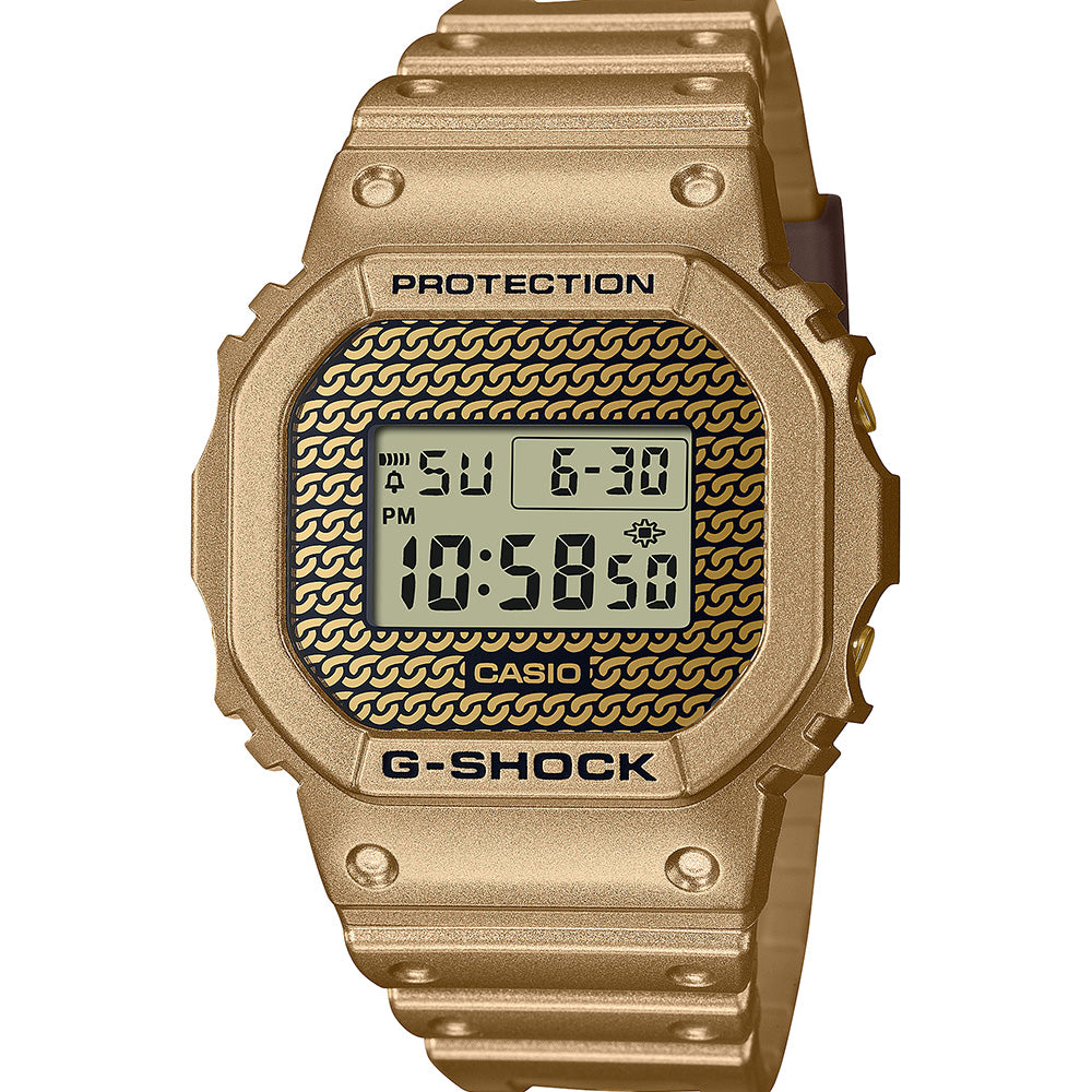 G-Shock DWE5600HG-1D Gold Chain Style Watch with Replaceable Cases