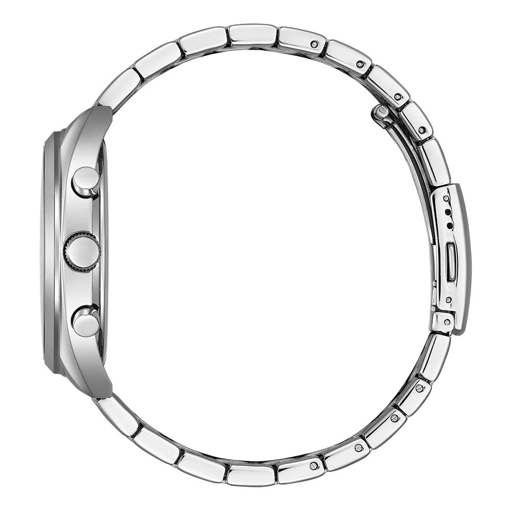 Citizen AN8210-56E Stainless Steel Chronograph Watch with Eco-Drive