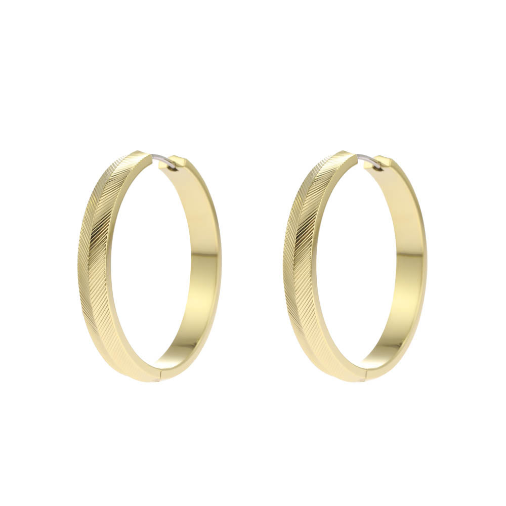 Fossil Harlow Style Yellow Gold - Coated Stainless Steel Earrings for Fashion Accessory