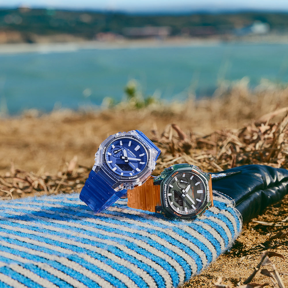G-Shock GA2100HC-2A 'CasiOak' Blue Hidden Coast Exploration Series Watch
