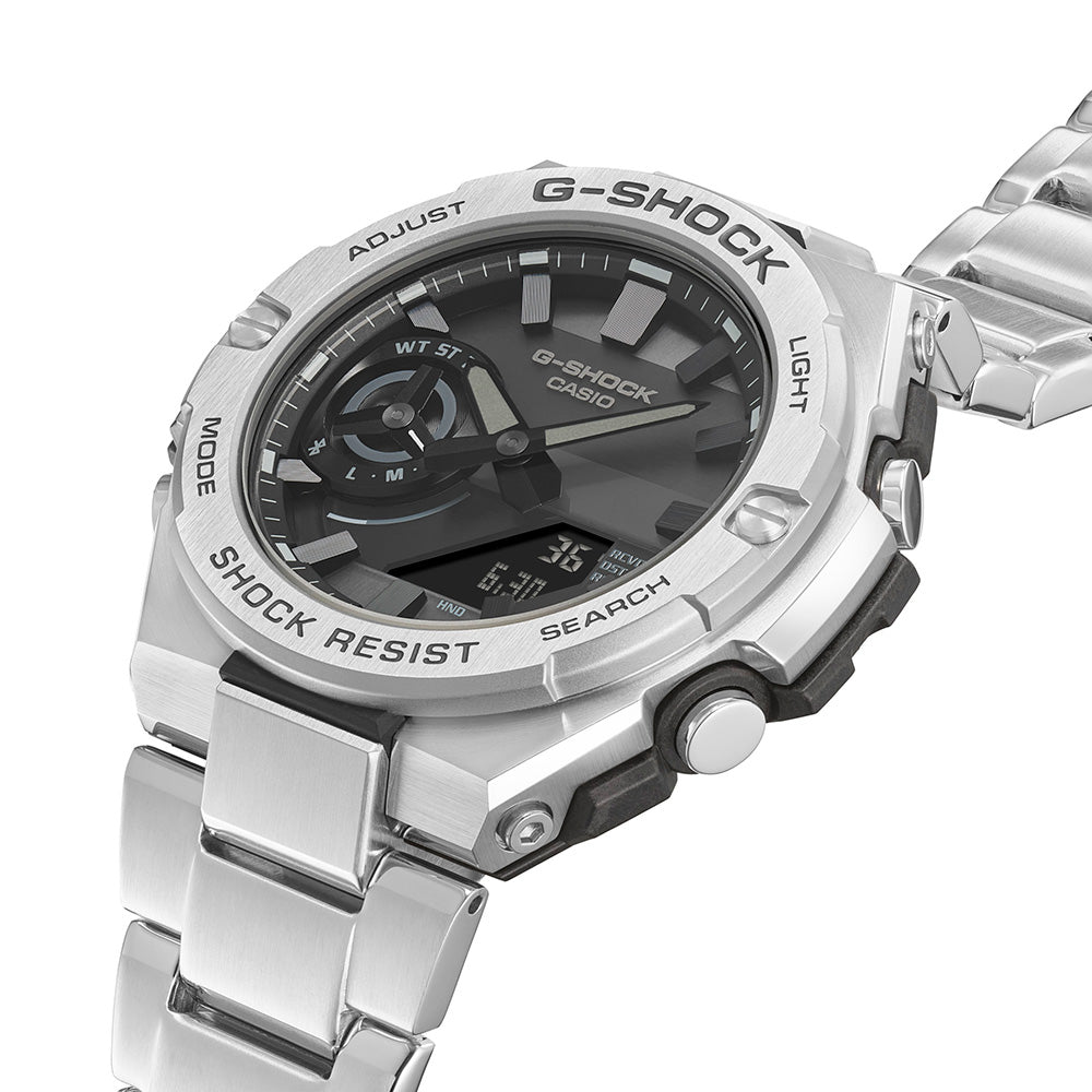 G-Shock GSTB500D-1A1 G-Steel Stainless Steel Men's Luxury Watch with Advanced Features