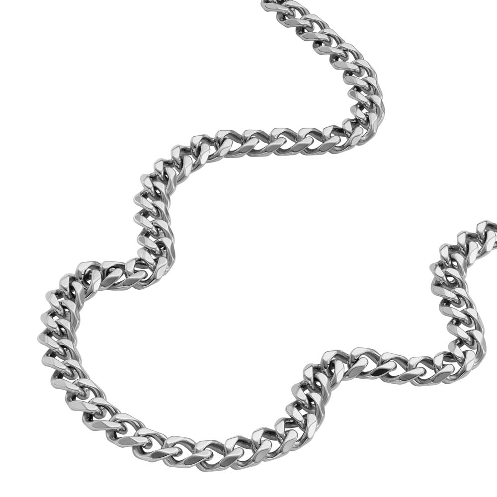 Fossil Stylish Stainless Steel Bold Chain, 48+8cm