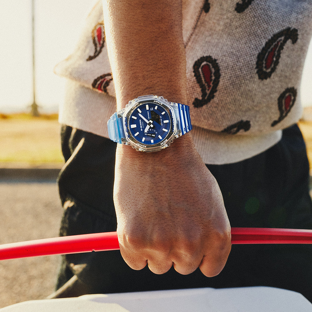G-Shock GA2100HC-2A 'CasiOak' Blue Hidden Coast Exploration Series Watch
