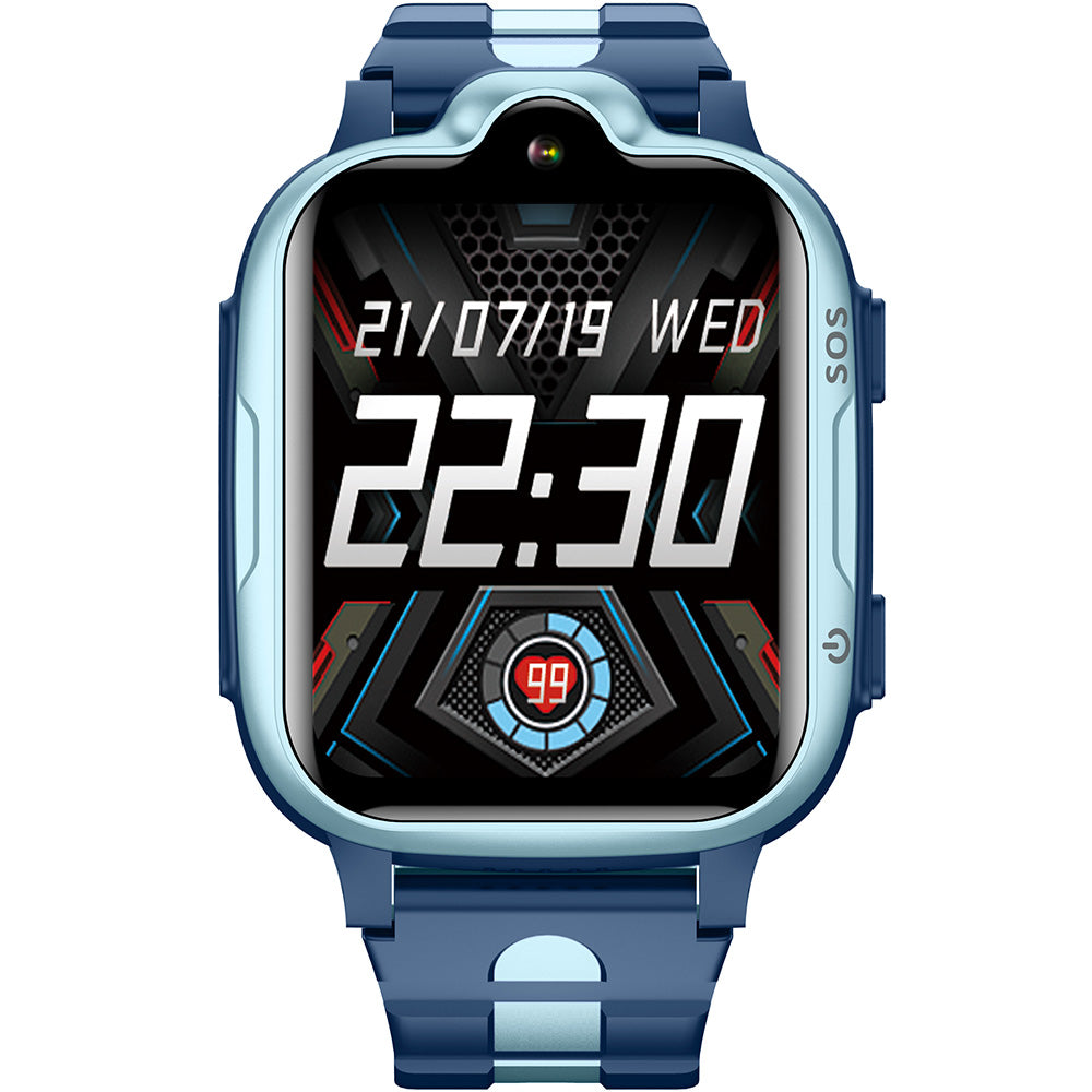 Cactus Kidocall 4G CAC-141-M03 Blue GPS Tracking Smart Phone Watch with 2.5D Screen