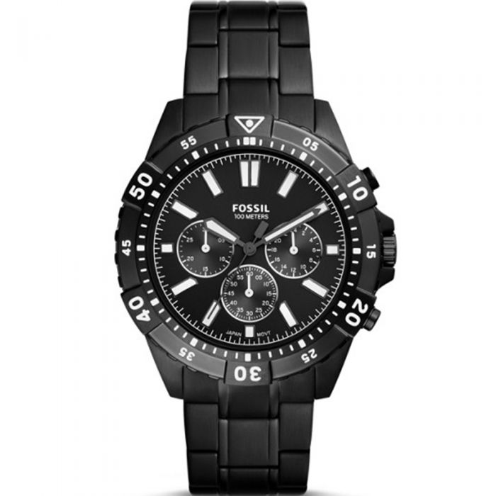 Fossil Garrett FS5773 Black Chronograph Watch for Men - A Stylish Timepiece
