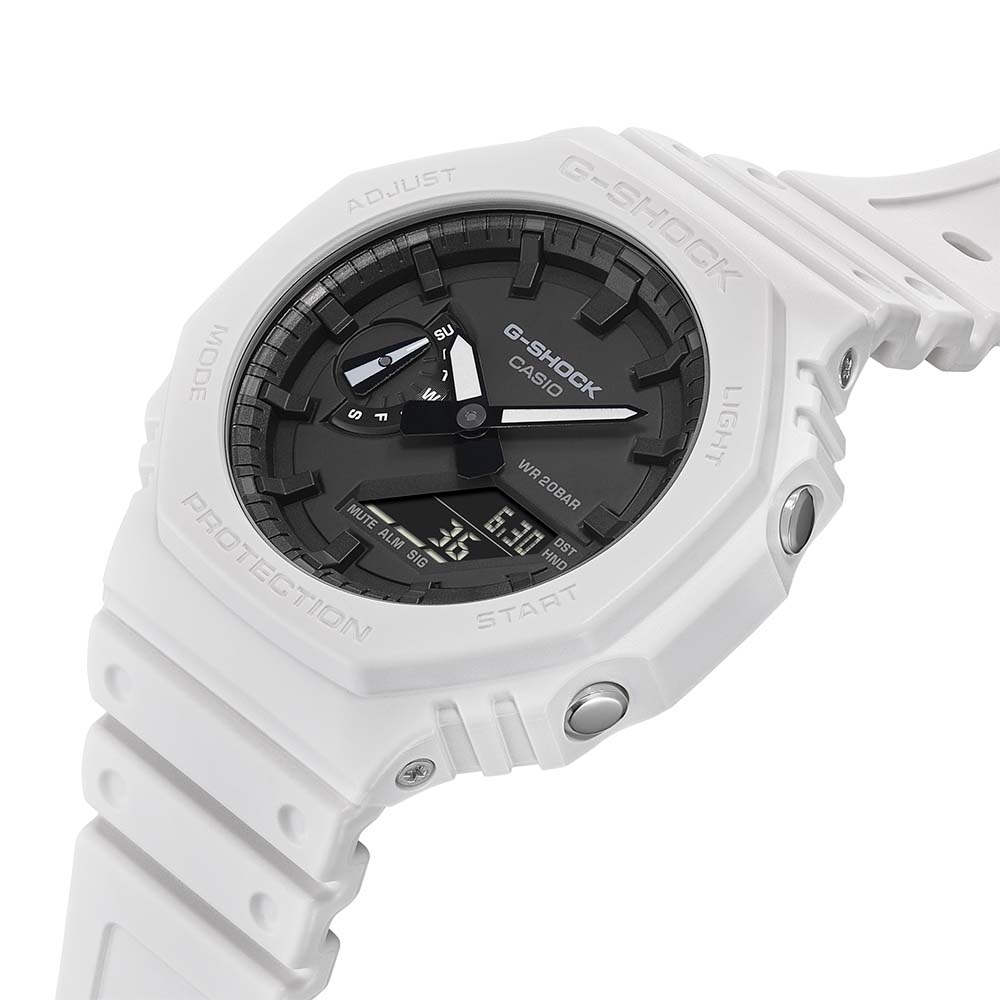 G-Shock GA2100-7A Carbon Core Guard 'CasiOak' - Slim, Stylish & Shock-Resistant Watch